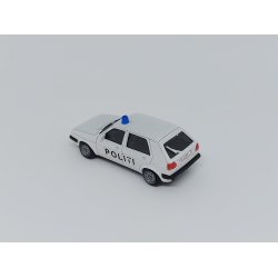 Politi patruljevogn VW Golf 2 i hvid udgave