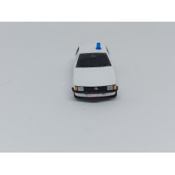 Politi patruljevogn Opel Rekord E i hvid udgave - rotorblink p taget