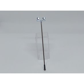 Belysnings mast med 2 lamper koldt hvidt lys