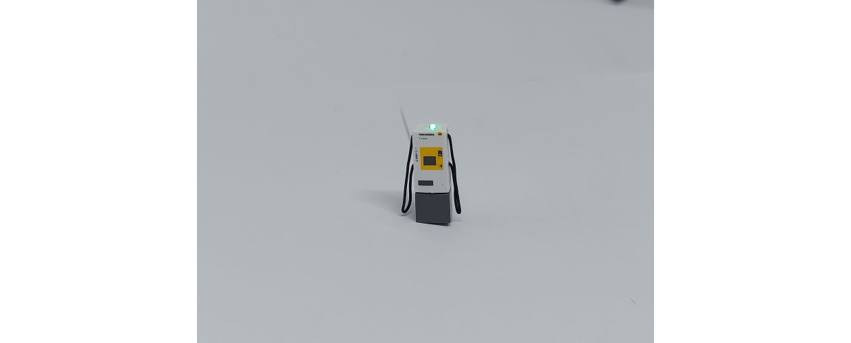 El lade stander med grønt lys i toppen