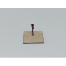 Klippekort stander rd DSB - enkelt med lys