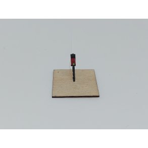 Klippekort stander rd DSB - enkelt med lys