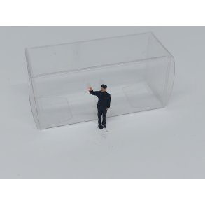 Figur med rdt lys - jernbanemand