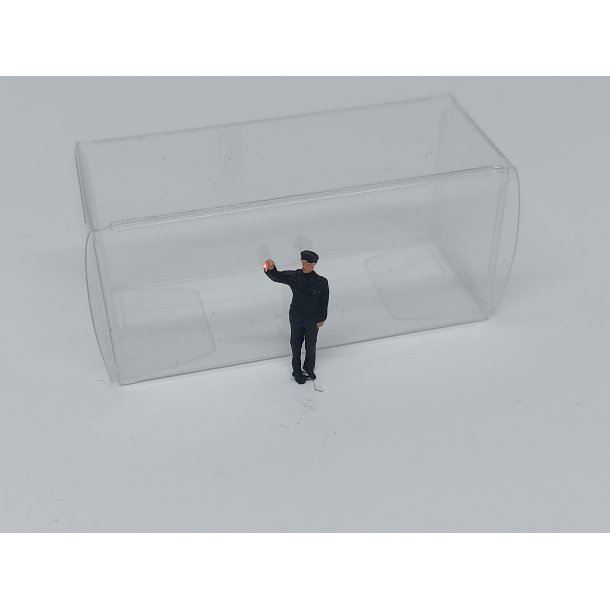 Figur med rdt lys - jernbanemand