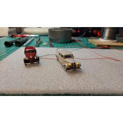 Standard montage af lys i for/baglygter p modelbil