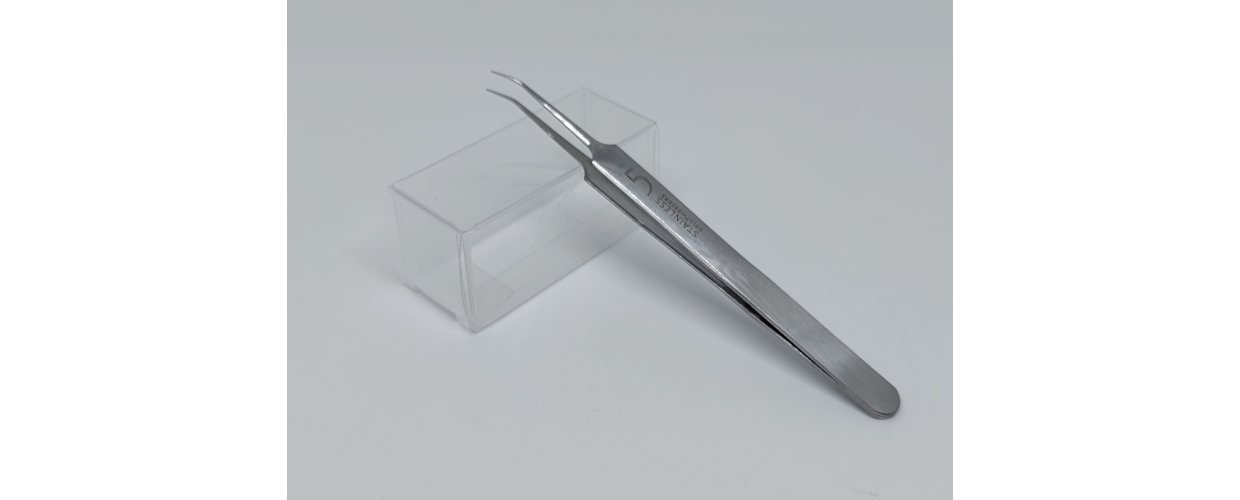 Buet pincet i rustfrit stål MM 610