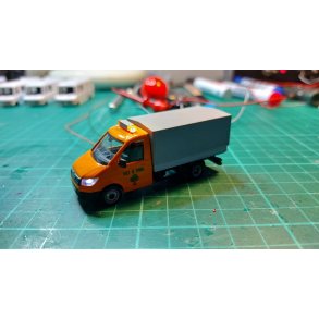 MAN TGE Vej & Park vogn med kort/ruf lad , lys & blink